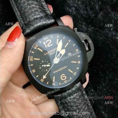 Fake Panerai Luminor GMT Pam531 Watch All Black Panerai Watch watches