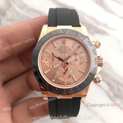 Swiss Grade Rolex ?R Cosmograph Daytona Watch Rose Gold Diamond Dial watches