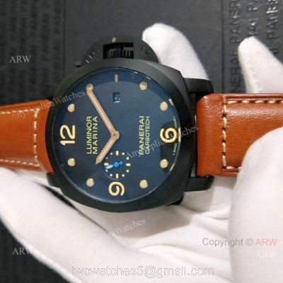 New Luminor Marina Panerai Black PVD Watch PAM00661 watches