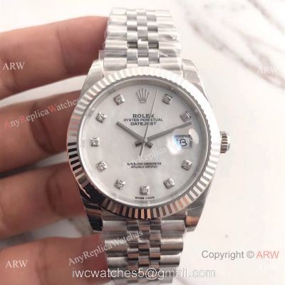 (EW) Rolex Datejust II Stainless Steel White MOP Watch Jubilee Band ETA3255 watches