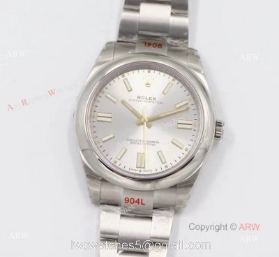 (EW) New Rolex Oyster Perpetual Silver Dial Men Watches 41mm 904L Swiss Replica watches