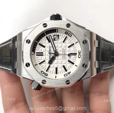 BF Replica Audemars Piguet Divers Swiss 3120 Watches Stainless Steel White Face watches