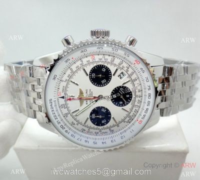 Breitling 1884 Chronometre Navitimer 01 Stainless Steel White Watch 46mm watches