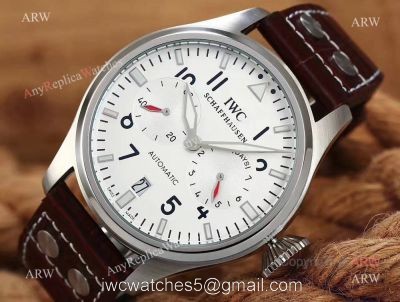 NEW IWC Schaffhausen Portugieser Men Watch SS Brown Leather 44mm watches