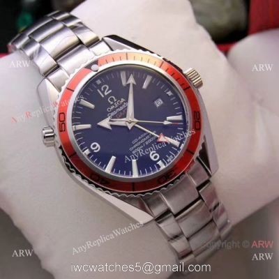 Copy Omega Seamaster Planet Ocean GMT 45mm Watches Orange Bezel watches