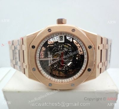 Audemars Piguet Royal Oak Rose Gold 43mm Watch / Fake AP Skeleton watches