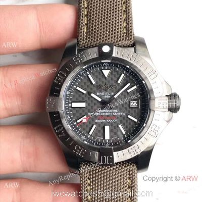 Swiss Breitling Avenger II Seawolf Replica Watch Black Carbon-Fiber Dial watches