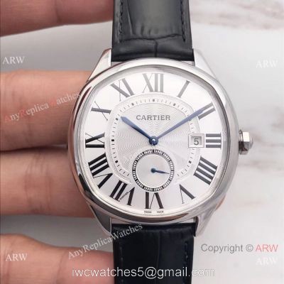 Swiss Cartier De Drive SS White Roman Dial 41mm Watch WGNM0003 Knock off watches