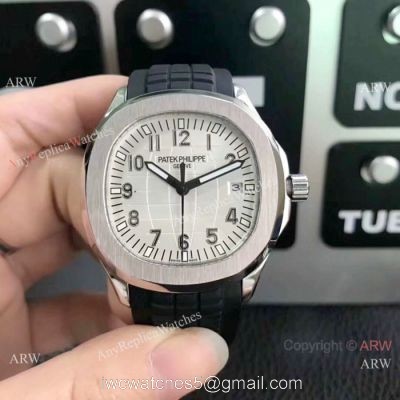 Best Replica Patek Philippe Aquanaut 38mm Watches SS White Dial watches
