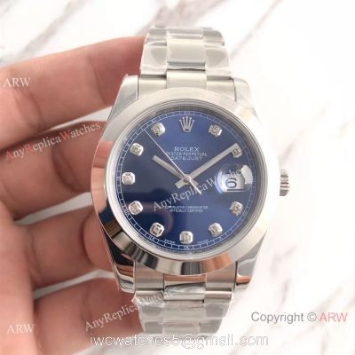 UPGRADED Rolex Datejust II Blue Dial Stainless Steel Oyster Watch BP Factory Rolex watches