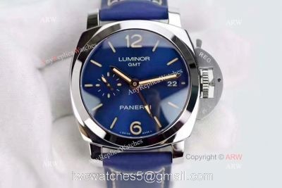 Swiss Replica Panerai Luminor GMT Limited Edition SS Blue Watch PAM 688 watches