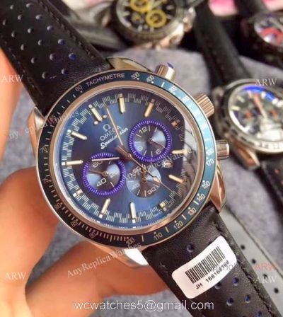 Omega Dark Side Of The Moon Copy Watches SS Blue Dial watches