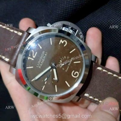 Officine Panerai AAA Wristwatch PAM423 Luminor Power Reserve Brown Watch watches