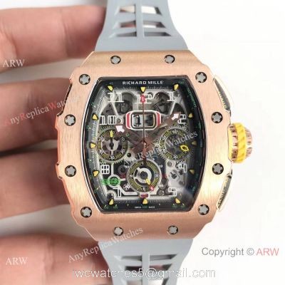 KV Factory Swiss Richard Mille RM 11-03 Rose Gold Flyback Chronograph Watch watches