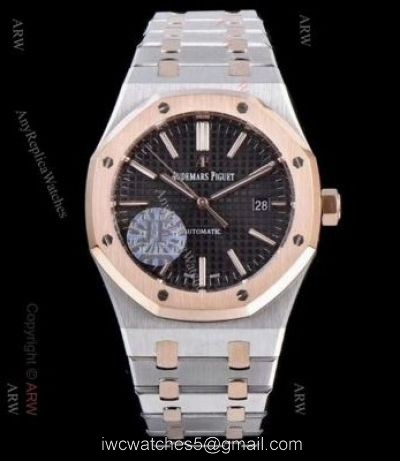 JF Replica Audemars Piguet Royal Oak 3120 Movement Watch Two Tone Rose Gold watches