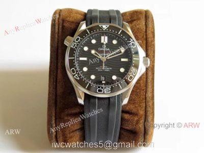 (OM)Swiss Omega Seamaster Diver 300m Omega 8800 Movement watch Black Dial Black Rubber Strap watches