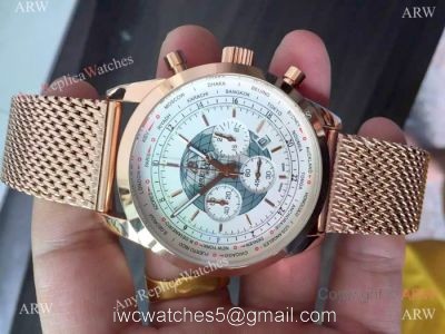 Copy Breitling Transocean Unitime B05 Rose Gold Watch 46 mm watches