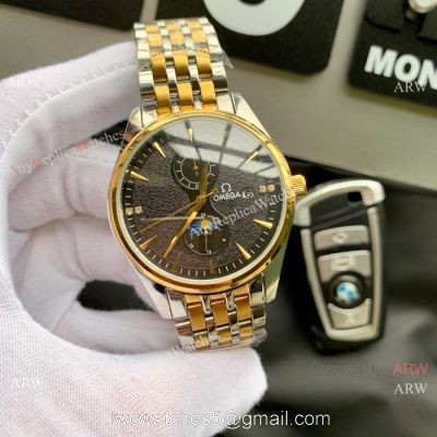 Best Replica Omega Moonphase Automatic watch Two Tone watches