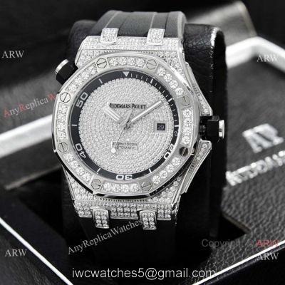 Copy Audemars Piguet Royal Oak Offshore Diver Diamond Watch Stainless Steel watches