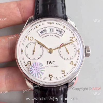 Swiss Replica IWC Portugieser Annual Calendar IW503504 Watch Gold Markers watches