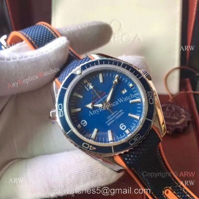 Omega Seamaster Planet Ocean Watch Blue Dial Blue Bezel Omega Clone Watch watches