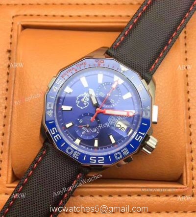 Replica TAG Heuer Match Timer Chronograph Watches SS Blue Ceramic watches