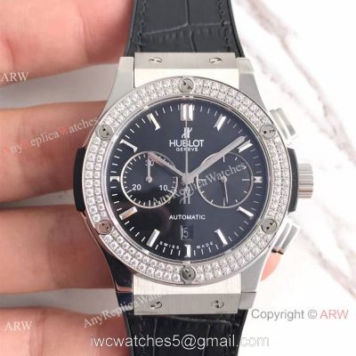 Swiss Knock off Hublot Big Bang Classic Diamond Bezel Watch 7750 Swiss Grade watches