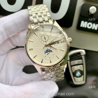 High Quality Omega Moon phase 43mm watch Gray Dial Fully Automatic Movement watches