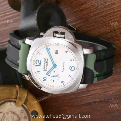 Newest Replica Panerai Luminor PAM 01499 Watch SS Camouflage Bracelet watches