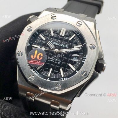 Fake Audemars Piguet Royal Oak Offshore Diver Watches SS Black Dial 42mm watches
