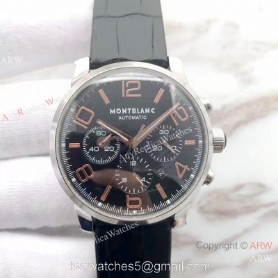 Swiss Grade 1 7750 MontBlanc Timewalker SS Rose Gold Markers / Mont Blanc Knock Off Watch watches
