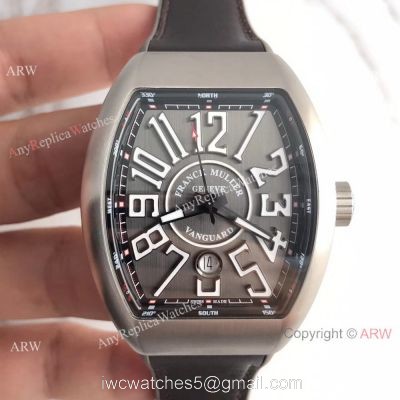 Swiss 1:1 Knock off Franck Muller V45 Titanium Watch Gray Face 45mm watches