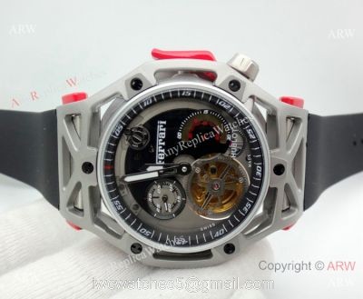 Fake Hublot Techframe Ferrari Tourbillon Titanium Watches 40mm watches