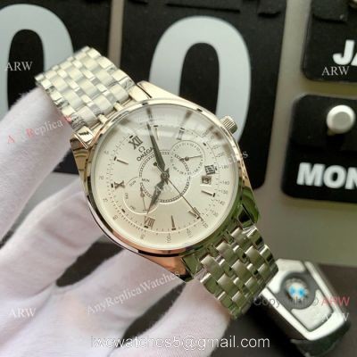 New Replica Omega Complications Stainless Steel White Watches 41mm watches