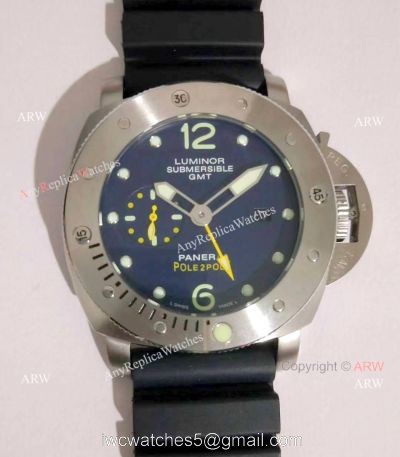 AAA Copy Panerai Luminor Submersible GMT PAM 719 Black Rubber Watch watches