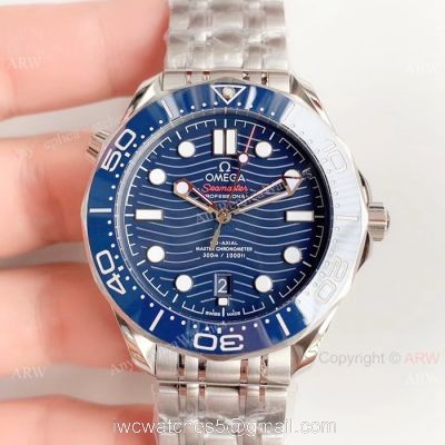 (OM) Omega Seamaster Diver 300M Master James Bond Watch Replica / SS Blue Dial watches