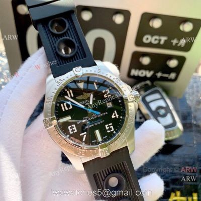 Copy Breitling Avenger II Seawolf Watches Black Dial w Blue hand watches