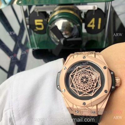 Low Price Replica Hublot Big Bang Sang Bleu Rose Gold watches watches