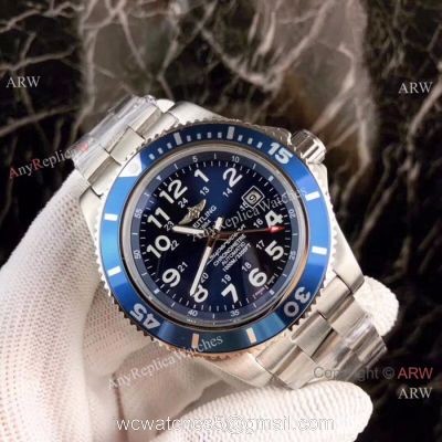 Copy Breitling Avenger Superocean II 43mm Watch Blue Dial Stainless Steel watches