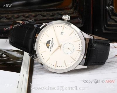 AAA Quality Copy Vacheron Constantin Moonphase Watch SS White Dial watches