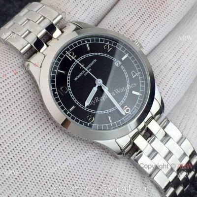 Replica Vacheron Constantin Geneve Automatic Watch SS Black Face watches