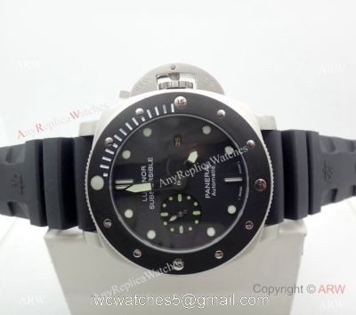 Copy Panerai Luminor Submersible SS Black Rubber Watch PAM 682 watches