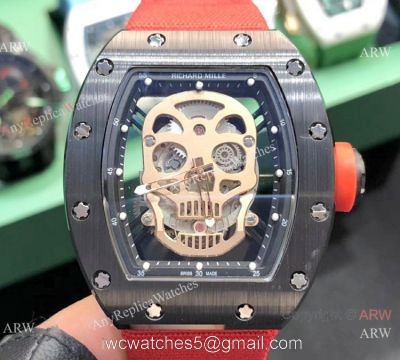 Swiss Quality Richard Mille Skull Replica Watch RM 52-01 Tourbillon for Sale watches
