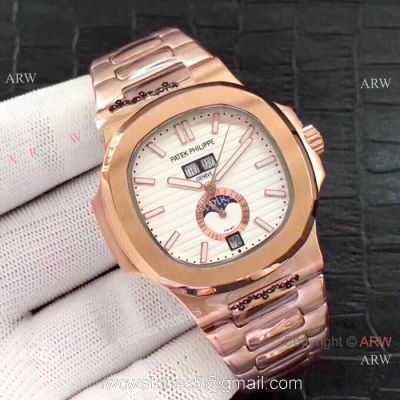 Fake Patek Philippe Nautilus Annual Calendar Rose Gold Watches watches