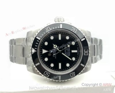 NEW UPGRADED Rolex Submariner NO DATE watch Stainless Steel Black Face watches