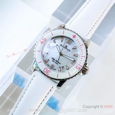Replica Blancpain Fifty Fathoms Automatique Swiss 1315 Watch White Version watches