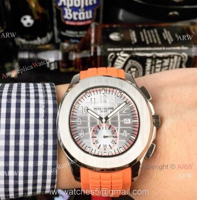 Japan grade Patek Philippe Aquanaut Chronograph Watch SS Silver Dial watches