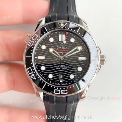(OM Factory)Omega Seamaster 300 Replica Watch Black Rubber Strap Omega 8800 Movement watches