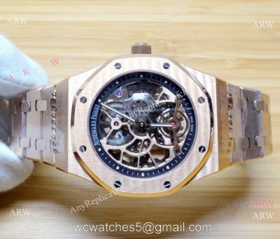 JF Fake Audemars Piguet Royal Oak Rose Gold Skeleton Watch watches