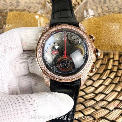 Corum Bubble Rose Gold Chronograph Face Watch for Sale Best Replica Corum Watches watches